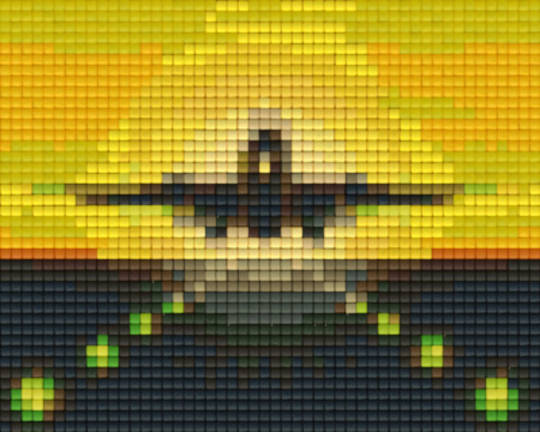 Plane One [1] Baseplate PixelHobby Mini-mosaic Art Kits